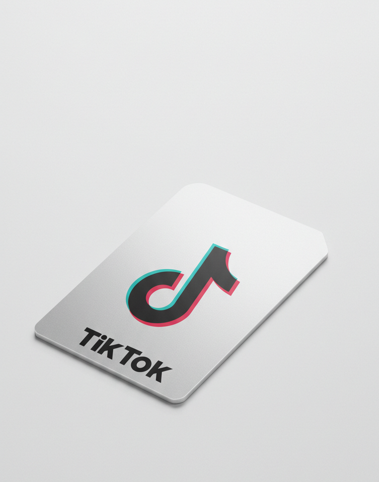 Carte NFC tiktok